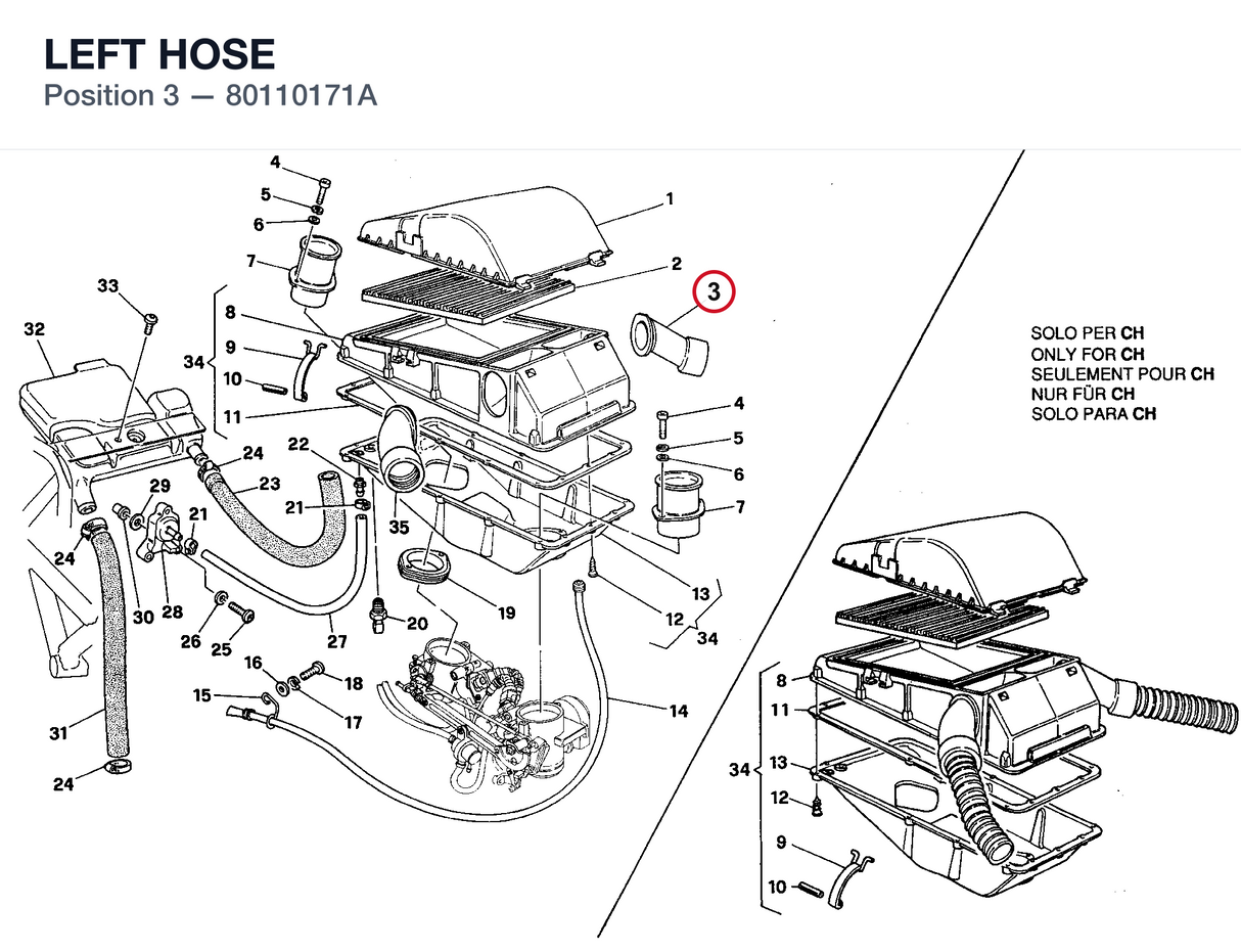LEFT HOSE