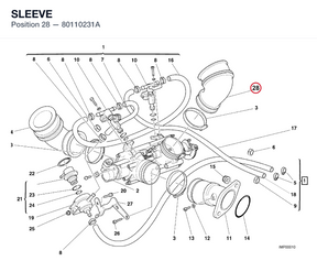 SLEEVE 80110231A diagram position
