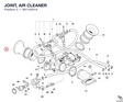 JOINT, AIR CLEANER 80110251A diagram position
