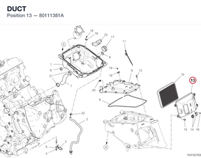 DUCT 80111381A diagram position