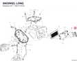 SNORKEL LONG 80111791A diagram position
