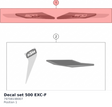 Diagram preview: Decal set 500 EXC-F (79708198007)