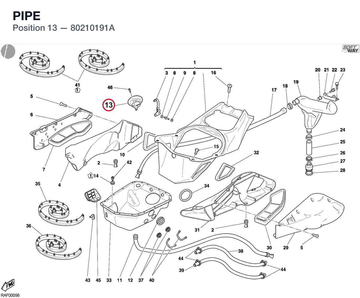 PIPE 80210191A diagram position