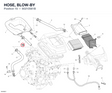 HOSE, BLOW-BY 80210581B diagram position
