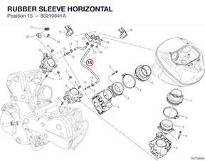 RUBBER SLEEVE HORIZONTAL 80210841A diagram position