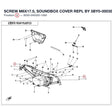 SCREW M6X17.5, SOUNDBOX COVER REPL BY 5BY0-000303 product image