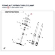 FIXING NUT, UPPER TRIPLE CLAMP product image