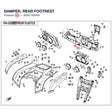 DAMPER, REAR FOOTREST product image