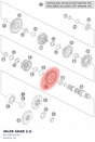 Diagram preview: IDLER GEAR 2.G (61233012100)