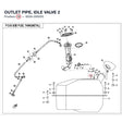 OUTLET PIPE, IDLE VALVE 2 product image