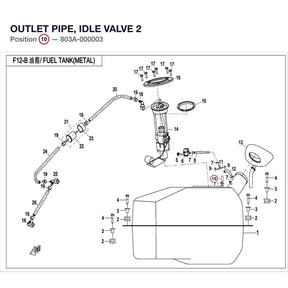 OUTLET PIPE, IDLE VALVE 2 product image