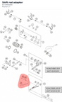 Diagram preview: Shift rod adapter (61734936000)