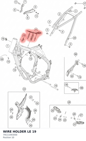 Diagram preview: WIRE HOLDER LE 19 (79111093000)