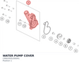 Diagram preview: WATER PUMP COVER (C9003505200041)