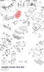 Diagram preview: RUBBER CASING FUSE BOX (61311087050)