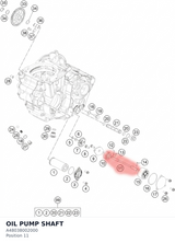 Diagram preview: OIL PUMP SHAFT (A48038002000)
