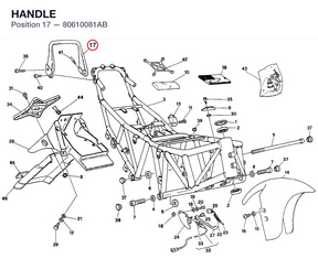 HANDLE 80610081AB diagram position
