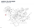 HANDLE, PILLION RIDER 80610111AG diagram position