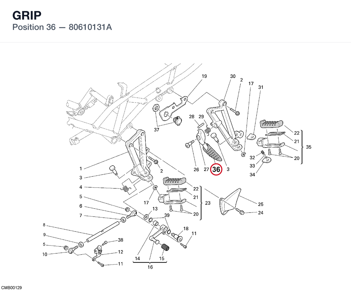GRIP 80610131A diagram position