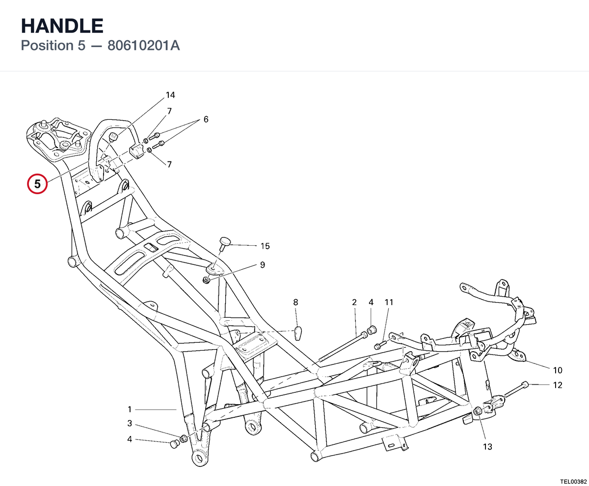 HANDLE 80610201A diagram position