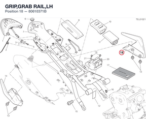 GRIP,GRAB RAIL,LH 80610371B diagram position