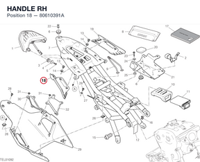 HANDLE RH 80610391A diagram position
