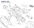 HANDLE, LEFT 80610401A diagram position