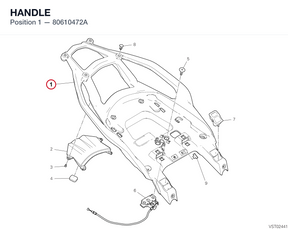 HANDLE 80610472A diagram position
