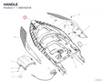 HANDLE 80610521B diagram position
