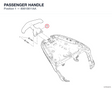 PASSENGER HANDLE 80610611AA diagram position