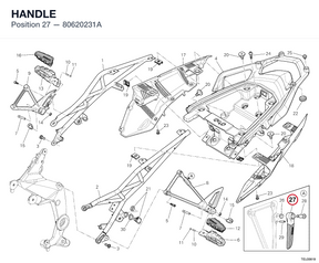 HANDLE 80620231A diagram position
