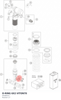 Diagram preview: O-RING 6X2 VITON70 (50180221)