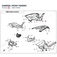 DAMPER, FRONT FENDER product image