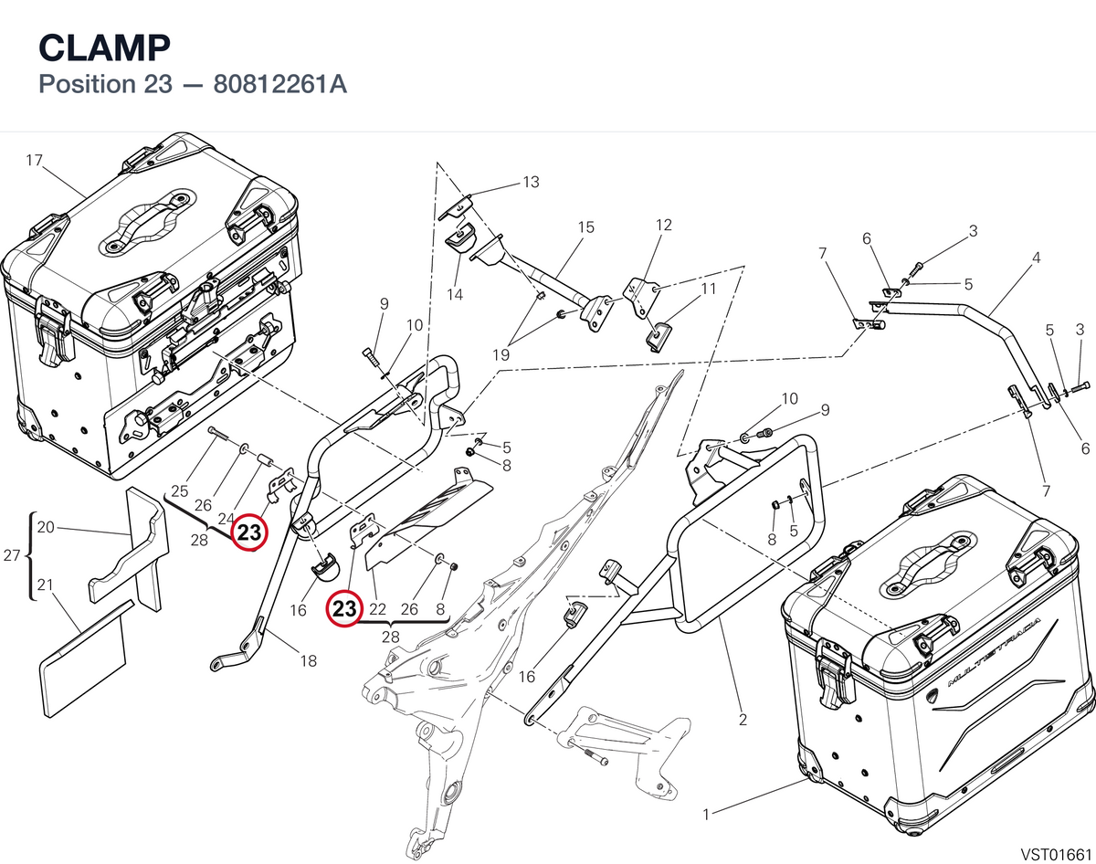 CLAMP 80812261A diagram position