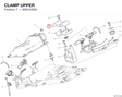 CLAMP UPPER 80812492A diagram position