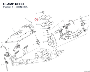 CLAMP UPPER 80812492A diagram position