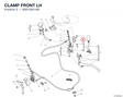CLAMP FRONT LH 80812601AB diagram position