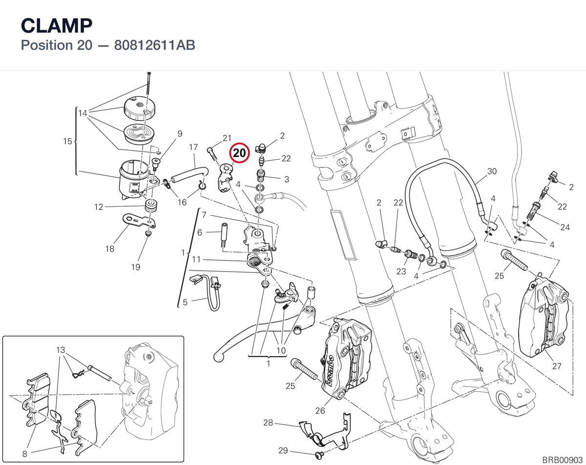 CLAMP 80812611AB diagram position