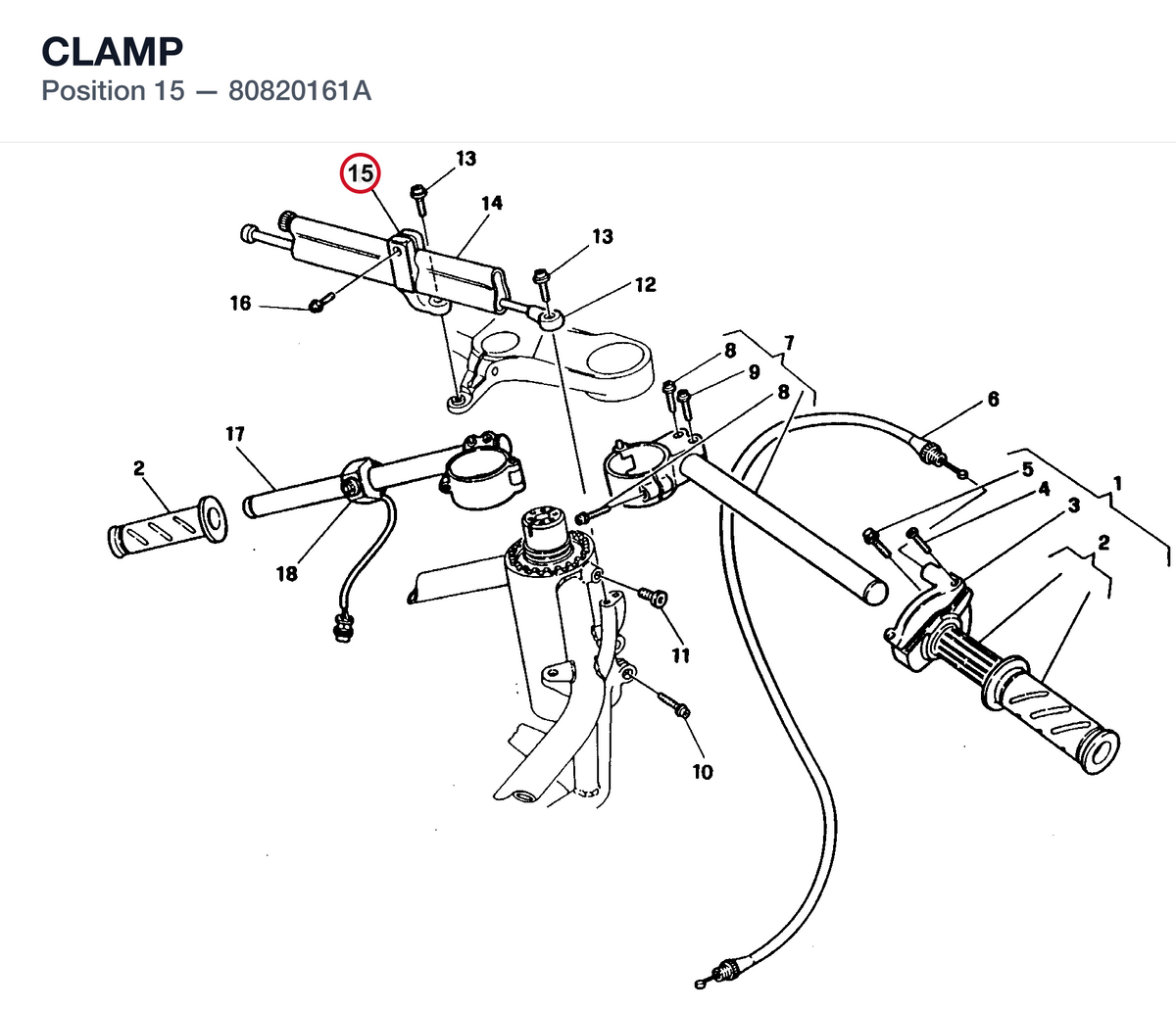 CLAMP 80820161A diagram position