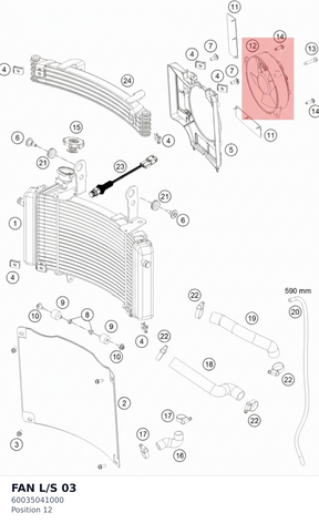 Diagram preview: FAN L/S 03 (60035041000)