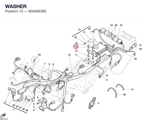 WASHER 80A006385 diagram position