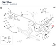 PIN PEDAL 80A053548 diagram position