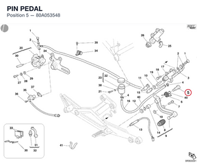 PIN PEDAL 80A053548 diagram position