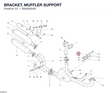 BRACKET, MUFFLER SUPPORT 80A062649 diagram position