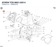 SCREW TCEI M6X1.00X14 80B055703 diagram position