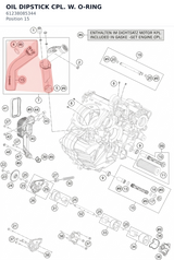 Diagram preview: OIL DIPSTICK CPL. W. O-RING (61238085344)