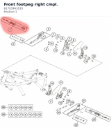 Diagram preview: Front footpeg right cmpl. (61703941033)