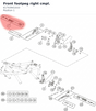Diagram preview: Front footpeg right cmpl. (61703941033)