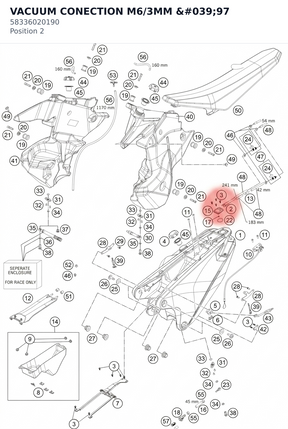 Diagram preview: VACUUM CONECTION M6/3MM '97 (58336020190)
