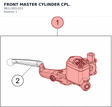 Diagram preview: FRONT MASTER CYLINDER CPL. (96313001033)